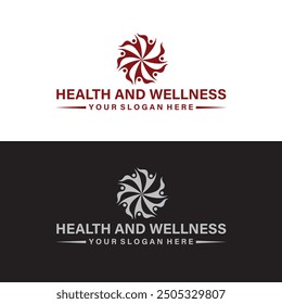 Modern fitness, spa, health ,wellness, fitness, gym, yoga, counseling, therapy, healthcare, mental health, logo design