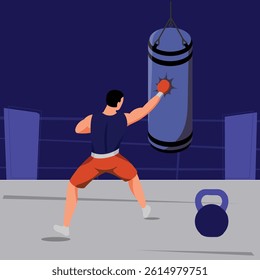 Modern fitness vector illustrations featuring workouts, gym equipment, yoga, and health icons. Perfect for apps, posters, websites, and social media. Fully editable and scalable