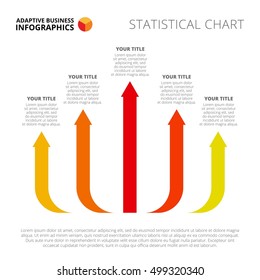 Modern Five Arrow Diagram Template