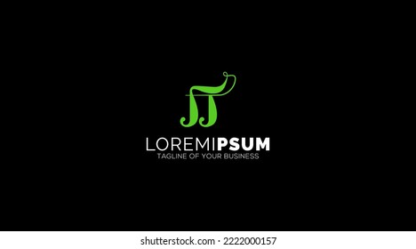 Modern FJ Letter Logo design Icon symbol Vector Template