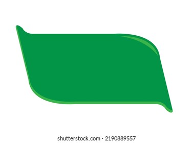 A modern flag style or ribbon empty template for text. Editable Clip Art.