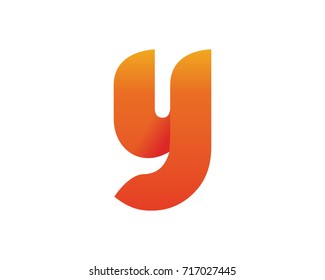 Modern Flaming Passionate Round Corporate Y Letter Logo Symbol 