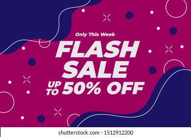 Modern Flash Sale Banner and Poster Background vector.