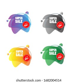 Modern Flash Sale Banner and Poster for social media use template vector background