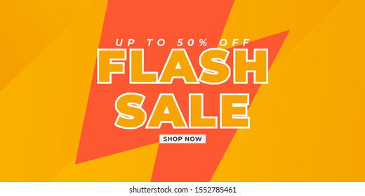 modern flash sale banner vector promotion eps 10