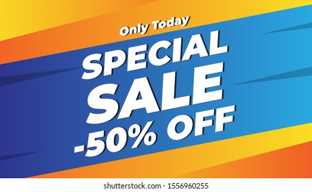 Modern Flash sale discount banner and poster social media template promotion. EPS 10 Vector Illustration Background.