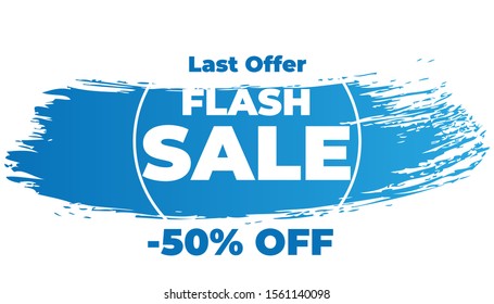 Modern Flash sale discount banner and poster social media template promotion. EPS 10 Vector Illustration Background.