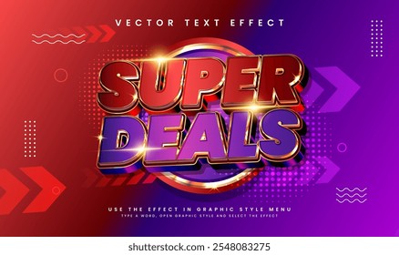 Modern flash sale editable vector text effect, suitable for promotion or marketing product needs.