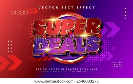 Modern flash sale editable vector text effect, suitable for promotion or marketing product needs.