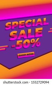 Modern Flash Sale mobile for banner, Poster, and template design. Vector illustration EPS 10