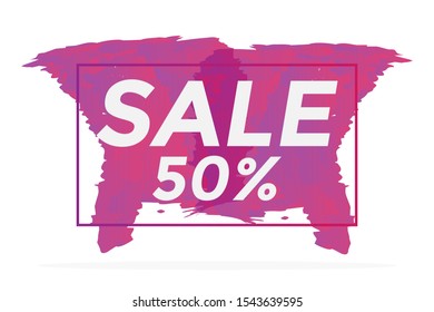 Modern Flash Sale mobile for sale banners, Poster template design Sale. Vector illustration EPS 10