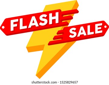 Modern Flash Sale vector illustration