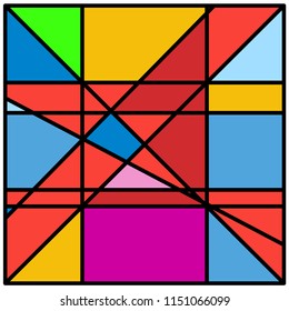 Modern flat abstract geometric  vector background 