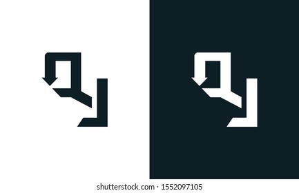 Modern flat abstract letter OY logo. This logo icon incorporate with two abstract shape in the creative process.