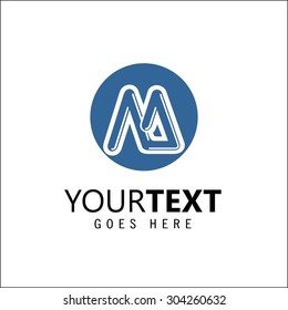 Modern and flat alphabetical logo design in vector on white background.