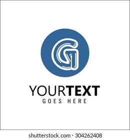 Modern and flat alphabetical logo design in vector on white background.
