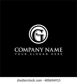 Modern and flat alphabetical logo design in vector on white background of G