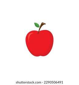 Modern flat Apple icon isolated on a white background. For your website, logo, app, UI design, use an Apple Icon as the page emblem. Apple Icon Illustration in Vector, EPS10.