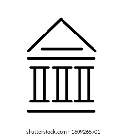Modern flat architecture build icon emblem