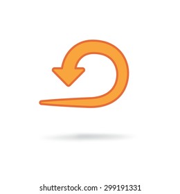 modern flat arrow