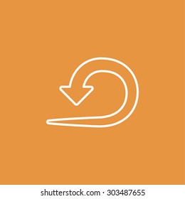 modern flat arrow
