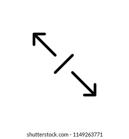 Modern flat arrow icon