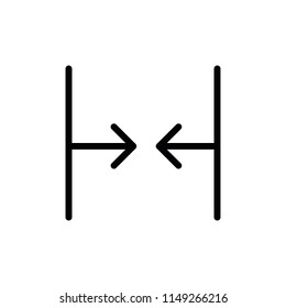 Modern flat arrow icon