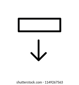 Modern flat arrow icon