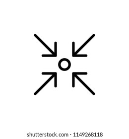 Modern flat arrow icon