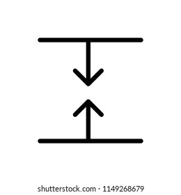 Modern flat arrow icon