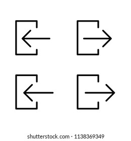 Modern flat arrow line
