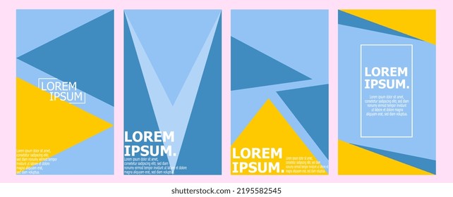 Modern and flat banner ads. Colorful and abstract banner design