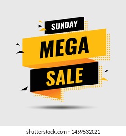 modern flat banner design vector template. sale banner, big sale offer, end of season special offer banner, vector illustration