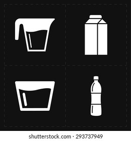 modern flat bar icons