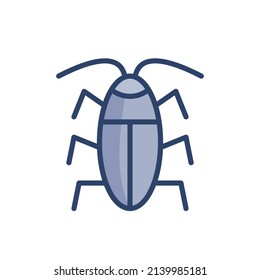 Modern flat bug element icon