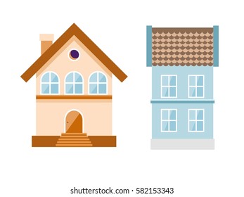 Modern flat buildings