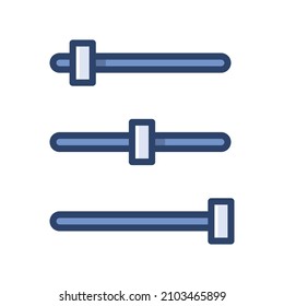 Modern flat business equalizer icon colorful