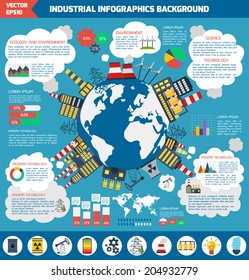 Modern flat city background infographics with text fields. Infrastructure vector illustration. Colorful template with for you design, web and mobile applications. 