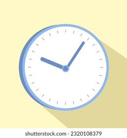 Modern flat clock illustration icon