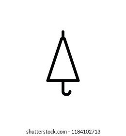 Modern flat close umbrella icon