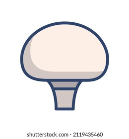  Modern flat colorful mushroom icon