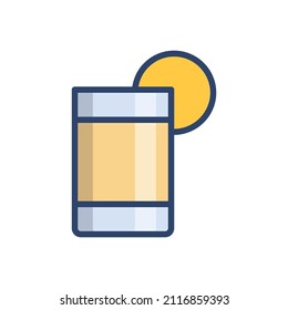  Modern flat colorful party drink icon