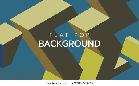 Modern flat colorful pop art background. slide presentation abstract background