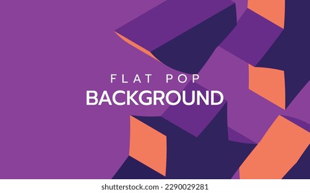 Modern flat colorful pop art background. slide presentation abstract background