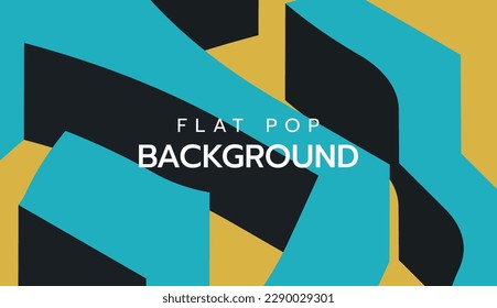 Modern flat colorful pop art background. slide presentation abstract background