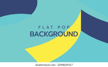 Modern flat colorful pop art background. slide presentation abstract background