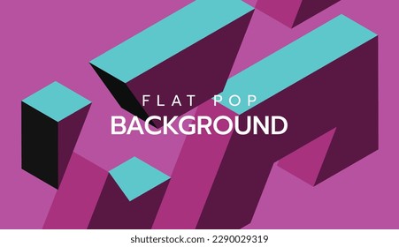 Modern flat colorful pop art background. slide presentation abstract background