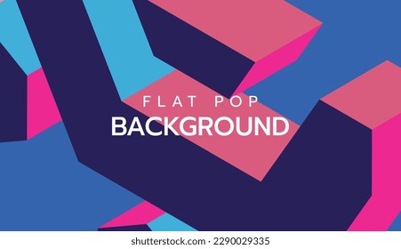 Modern flat colorful pop art background. slide presentation abstract background