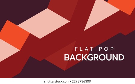 Modern flat colorful pop art background. slide presentation abstract background