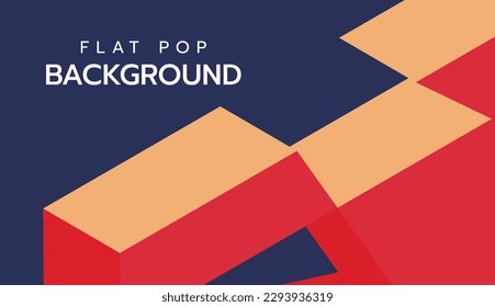 Modern flat colorful pop art background. slide presentation abstract background